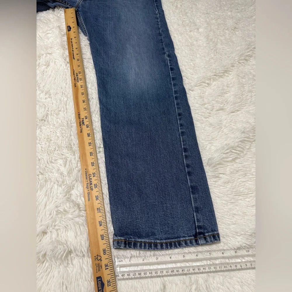 Levi's 505 Jeans Men’s Regular Fit Straight Leg Denim Blue size 38X32
